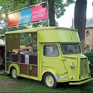 Camion à café <span class=keywords><strong>caravane</strong></span> rétro Camion à pizza Chariot de cuisine mobile Chariot à hot-dogs Camion à glace Camion à nourriture électrique - Product Image 5