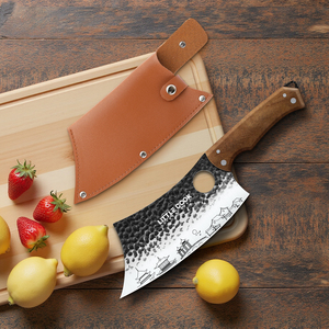 Little Cook <span class=keywords><strong>Couteau</strong></span> à couperet <span class=keywords><strong>de</strong></span> 6 pouces avec <span class=keywords><strong>manche</strong></span> en <span class=keywords><strong>bois</strong></span> <span class=keywords><strong>Couteau</strong></span> <span class=keywords><strong>de</strong></span> cuisine polyvalent <span class=keywords><strong>pour</strong></span> couper la viande et les légumes <span class=keywords><strong>pour</strong></span> une utilisation en plein air - Product Image 6