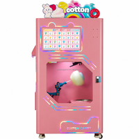 Distributeur automatique intelligent de barbe à papa à compartiment unique – Machine à bonbons économique et autonome