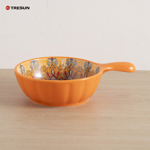 Bohemian Ceramic Tableware Marrakech Bowls and Plates Vintage Western Dinner Plates, Luxury Home Color-glazed Bowls and Plates - Product Image 5