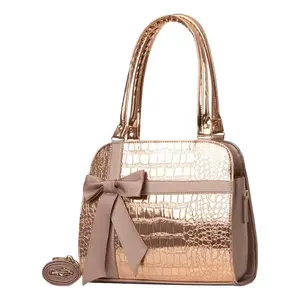 Bolso de Playa de Lujo para Mujer Fana Coraima, Impermeable, de Cuero PU, con Cierre Abierto, Estampado Dorado, Estilo Casual - Product Image 5