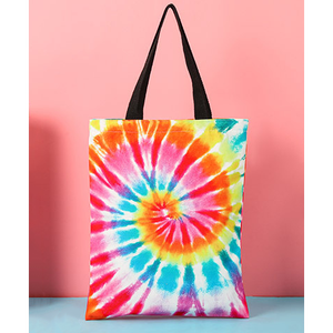 Colorful Sublimation Eco-friendly <b>Tote</b> <b>Bag</b> Fashion Shopping <b>Bags</b> ODM & OEM Logo Reusable 100%Polyester Shopping <b>Bag</b> - Product Image 1