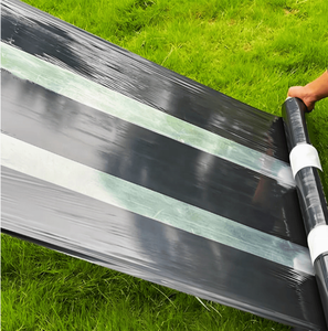 Lámina de Plástico PE Agrícola Negra Transparente Grande para Control de Malezas, Regulación de Temperatura del Suelo, Agua y Fertilizantes - Product Image 2