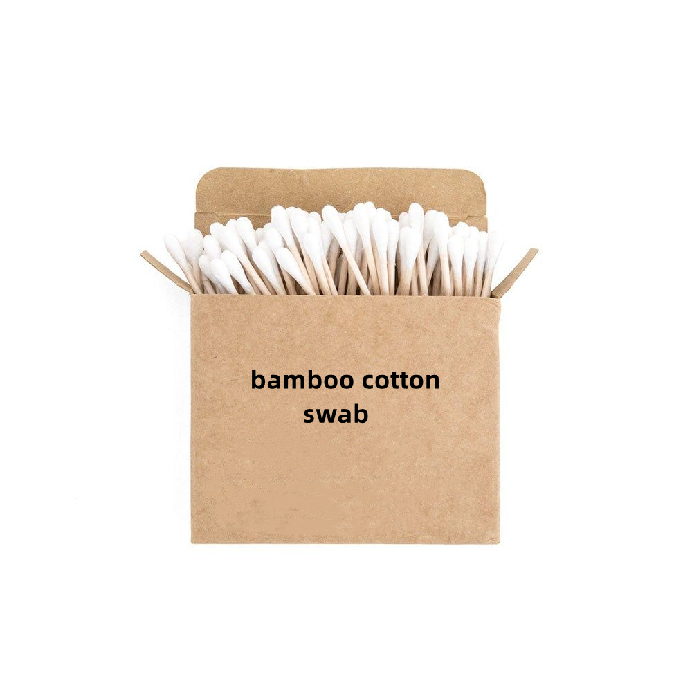 Оптовая продажа от производителя OEM Buds экологически чистые бамбуковые палочки хлопковые амбушюры с двойной головкой бамбуковые палочки