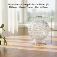 Abat-jour en verre en forme de boule, style industriel, méditerranéen, côtier, traditionnel chinois, minimaliste, pour lampe suspendue, pièce de rechange