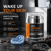 Crème Visage à la Caféine en Gros pour Hommes – Réduit les Rougeurs Post-Rasage, Hydratation Intense PDRN, Gel Hydratant à Absorption Rapide