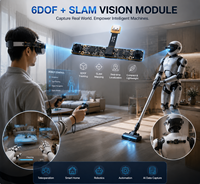 Module de caméra SLAM 6DOF pour la collecte de données RGB POV egocentrique avec suivi 3D des articulations des mains pour l'apprentissage de la manipulation robotique et SDK ouvert