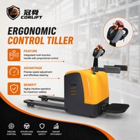 Transpalette Électrique Corlift 2000 kg, Modèle Industriel Entièrement Motorisé avec Plateforme, CBD20/CBD25/CBD30/CBD40 pour l'Empilage en Entrepôt