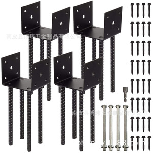 Bowei Hardware Fence Post Base Metal Ground Piles Pre-embedded Anchors 8.8 Grade Metric Size - Product Image 1