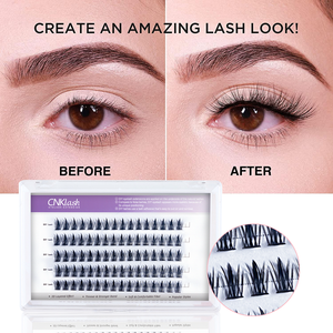 Racimo de pestañas postizas, extensiones de pestañas con efecto 3D segmentado, Diy en casa, novedad, venta al por mayor - Product Image 4