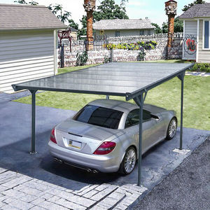 Auvent de <span class=keywords><strong>garage</strong></span> extérieur moderne <span class=keywords><strong>en</strong></span> aluminium avec <span class=keywords><strong>toit</strong></span> <span class=keywords><strong>en</strong></span> polycarbonate durable, cadre <span class=keywords><strong>en</strong></span> <span class=keywords><strong>bois</strong></span> traité thermiquement et <span class=keywords><strong>en</strong></span> métal - Product Image 2