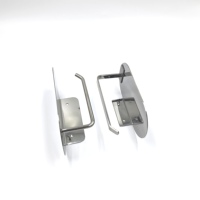 Porte-papier toilette mural moderne en acier inoxydable avec étagère pour téléphone, logo personnalisé, boîte marron, pour la maison et la salle de bain