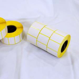 Rouleau d'étiquettes vierges à transfert thermique direct de taille personnalisée, autocollants imprimables circulaires colorés, autocollants d'emballage imperméables - Product Image 2