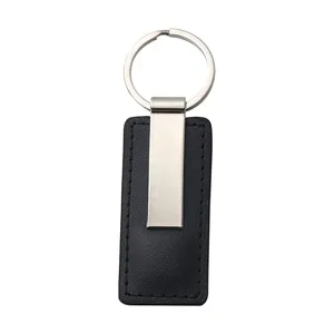 Custom Leather Keychain Car Brand Logo Leather Key Holder Keychain Custom Size