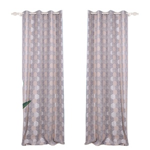 Tenda in tessuto jacquard tinto in filo motivo geometrico ultimi modelli di tessuto per <span class=keywords><strong>tende</strong></span> da finestra design per hall - Product Image 1