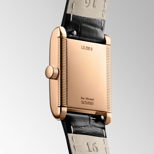 นาฬิกาข้อมืออัตโนมัติทรงสี่เหลี่ยม ตัวเลขโรมัน สายหนังจระเข้ Longinesing - Product Image 6