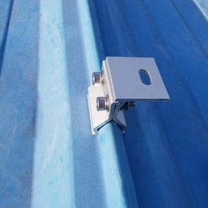 <span class=keywords><strong>Precio</strong></span> de fábrica Techo de costura de pie Montaje solar Inclinación fija Estantería solar Abrazadera solar Montaje de techo de metal - Product Image 5