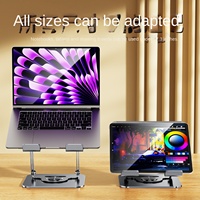 Support de tablette portable pliable rotatif à 360 ° pour tablette iPad