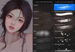 ชุดอุปกรณ์วาดภาพตัวละครอนิเมะ OEM Odm Procreate 260 แปรง พาเลท แปรงปั๊มลาย สำหรับงานศิลปะภาพเหมือนการ์ตูนอนิเมะ - Product Image 4