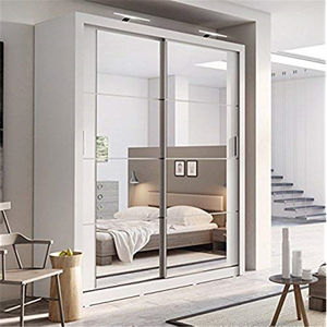 Modern Freestanding <strong>Wardrobe</strong> with <strong>Open</strong> Shelves and Closed Cabinets for Living Room/Dining/Loft Spaces Customizable Wood - Product Image 5