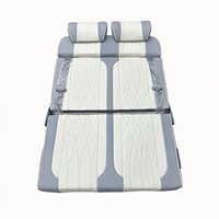 Siège banquette universel réversible en cuir microfibre pour fourgonnette 2 places, lit pliable double face, pièces de modification pour voiture et camping-car