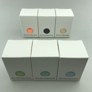 Juego de Esponjas de Maquillaje de Microfibra de Terciopelo Sin Látex - Borlas de Polvo Coloridas Lavables Vegetarianas - Product Image 4