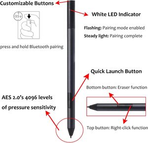 ปากกา HK-HHT ใช้งาน PN557W เข้ากันได้กับรุ่น <span class=keywords><strong>Dell</strong></span> ละติจูด5285/5289/7285/7389/7400/5290 XPS 9365/9575 2-in-1 - Product Image 2