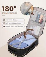 Sac à dos de voyage 40L approuvé par les compagnies aériennes avec USB et 3 cubes de rangement, imperméable, antivol, compatible avec ordinateur portable 17,3 pouces pour hommes et femmes