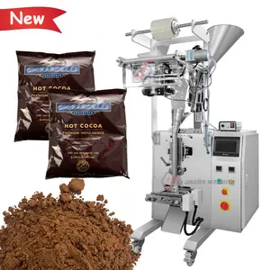 Petite machine d'emballage de poudre entièrement automatique machine d'emballage de sachet de joint arrière machine d'emballage de poudre de cacao de chocolat