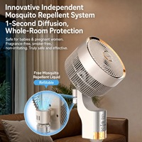 Stemgestuurde huishoudelijke circulatieventilator met 8 snelheden, 12 uur timer, elektrische staande koelventilator voor huishoudelijk gebruik