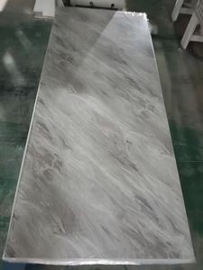 Panel de Pared Interior de <span class=keywords><strong>PVC</strong></span> con Aspecto de Mármol, con Recubrimiento UV, Impermeable, Servicio de Corte Personalizado de Tamaño y Color, Ligero y No Tóxico - Product Image 2