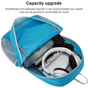 Siêu nhẹ unisex có thể gập lại Ba lô nhỏ không thấm nước đi bộ đường dài & Du Lịch Thể Thao Túi cho cắm trại ngoài trời leo núi & đi xe đạp - Product Image 4