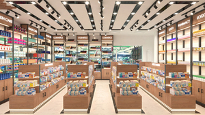 Étagères et vitrine de gondole de <span class=keywords><strong>pharmacie</strong></span> éclairées par LED de conception de meubles de <span class=keywords><strong>petite</strong></span> <span class=keywords><strong>pharmacie</strong></span> - Product Image 5