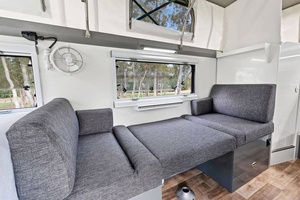 Caravane pop-up tout-terrain moderne en fibre de verre 4x4 pour OEM/ODM avec extension de rangement, lit superposé et capacité de 4 personnes - En promotion - Product Image 4