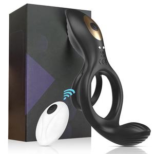 Silikon Adult Male Sexspielzeug Wifi-gesteuert 10 Frequenz Doppel hahn Ring Vibrator <span class=keywords><strong>G</strong></span>-Punkt stimulierenden Klitoris für Frauen - Product Image 6