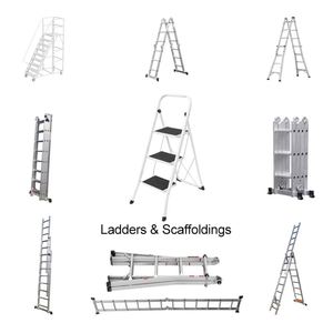 Échelle-échafaudage professionnelle pliable multi-usages en aluminium pour agent d'achat - Product Image 1