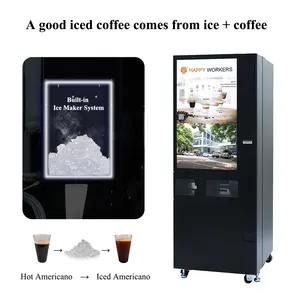 Mới được thương mại tươi xay cà phê bán hàng tự động máy hoàn toàn tự động cho nơi công cộng