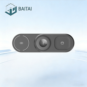 Cargador Portátil Inalámbrico <span class=keywords><strong>3</strong></span> en 1 de Alta Eficiencia, Plataforma de Carga Rápida de 15 W con Indicador LED para iPhone, <span class=keywords><strong>Airpods</strong></span> Pro, iWatch - Product Image 1