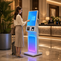 Kiosques de commande et de paiement de nourriture en libre-service WUXIN 27/32 pouces avec imprimante thermique, écran tactile, auto-service, kiosque Android