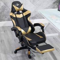 Fauteuil de Bureau Gaming Moderne avec Fonction Pivotante en Cuir et Métal, Inclinable et Ajustable