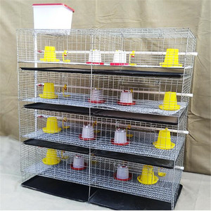 Battery Brooded Cage Multi Tier Small Dimenssion Sturdy and Durable Baby Chick Cage Poultry Farm Fully Galvanized h Type - Product Image 1
