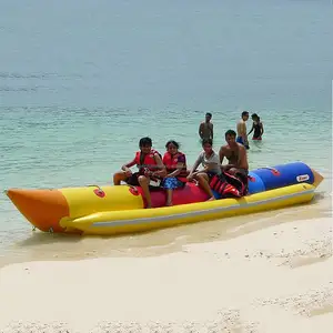 Tubo remolcable Inflable Banana Boat Balsa Juegos de agua flotantes Tubo de remolque inflable para adultos otros equipos de deportes acuáticos