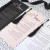 Cartes de table personnalisées faites à la main en papier pour mariage, menus, noms des invités, étiquettes vert olive, impression UV, salutation