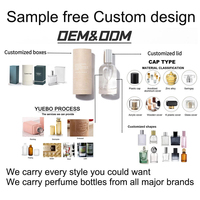 Flacon de parfum en verre de luxe personnalisé, flacons vaporisateurs de parfum transparents 30ml 50ml 100ml, flacon de parfum carré vide en verre avec bouchon doré