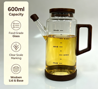 Casserole en verre borosilicate classique, forme cylindrique, haute résistance, anti-humidité, compatible lave-vaisselle, écologique