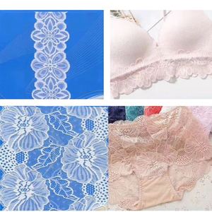 Dentelle élastique en nylon et spandex pour vêtements, dentelle <span class=keywords><strong>jacquard</strong></span> en maille élastique pour lingerie/sous-vêtements/mariage - Product Image 6