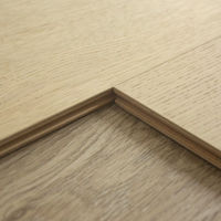 Suelo de Madera de Roble Blanco Europeo Alemán de 240 mm y 300 mm de Ancho, Suelo de Madera de Ingeniería, Madera Contrachapada