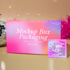 יצרן סיטונאי קרטון תיבת קונדום מותאם אישית הדפסה לוגו אריזת נייר קרטון נייר מתנה - Product Image 5