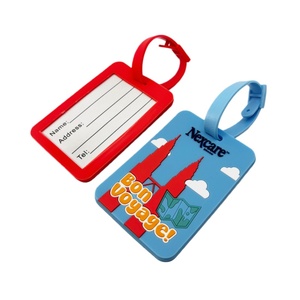 <span class=keywords><strong>Étiquette</strong></span> de <span class=keywords><strong>bagage</strong></span> personnalisée en PVC souple 3D mignonne pour promotion ou cadeau, idéale pour les voyages - Product Image 4