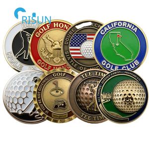 Souvenirs personnalisés, médaille <span class=keywords><strong>de</strong></span> golf en métal 3D en relief coloré, pièces commémoratives, pièce <span class=keywords><strong>de</strong></span> défi <span class=keywords><strong>de</strong></span> golf personnalisée - Product Image 1